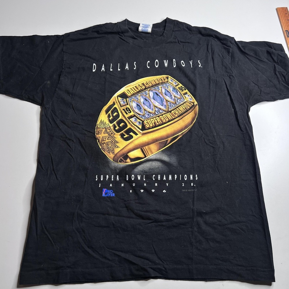 Vintage Dallas Cowboys Shirt‎ Mens XL Black NFL Football Pro Player 90s
